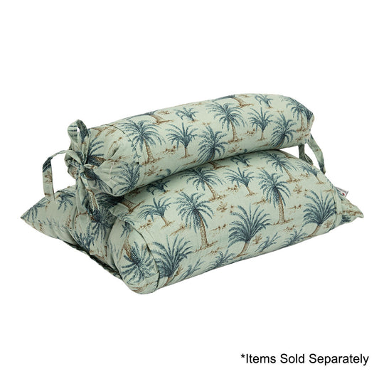 J-Life Umi Green Palm Buckwheat Hull Pillow