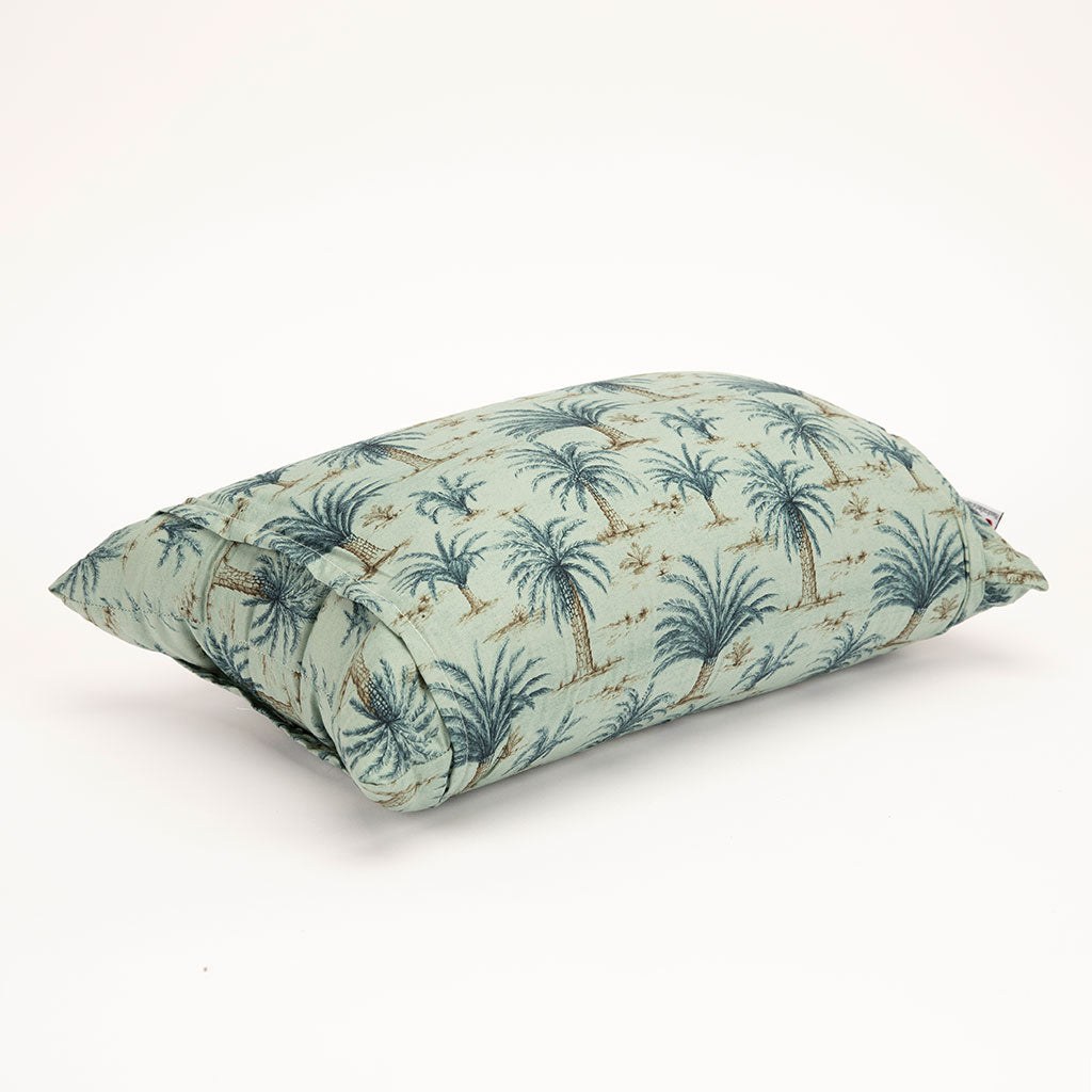 J-Life Umi Green Palm Buckwheat Hull Pillow