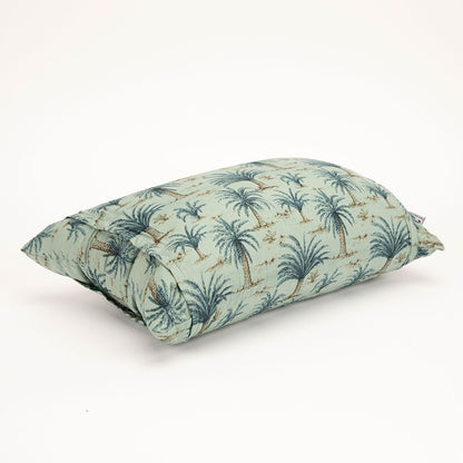 J-Life Umi Green Palm Buckwheat Hull Pillow