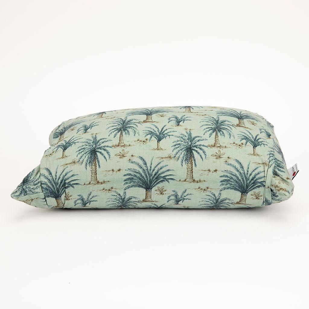 J-Life Umi Green Palm Buckwheat Hull Pillow