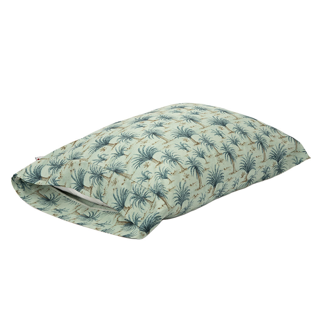 J-Life Umi Green Palm Pillowcase