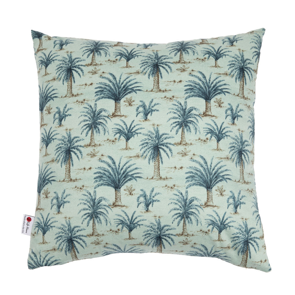 Umi Green Palm Throw Pillow