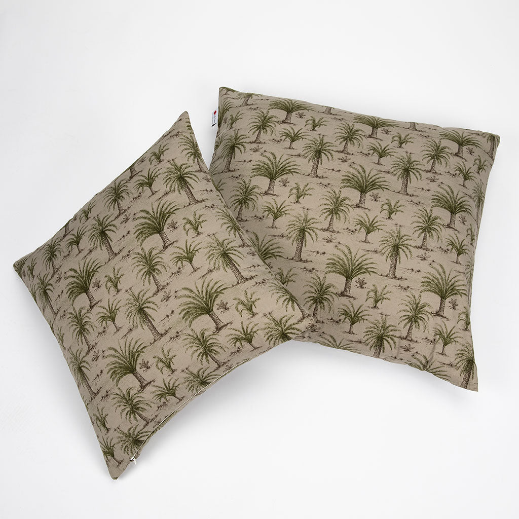 J-Life Mori Green Palm Zabuton Floor Pillow