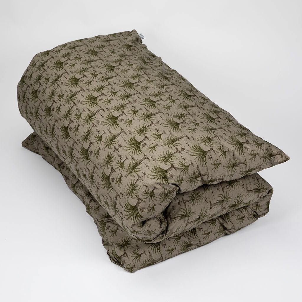 J-Life Shikifuton with Mori Green Palm Removable Cover