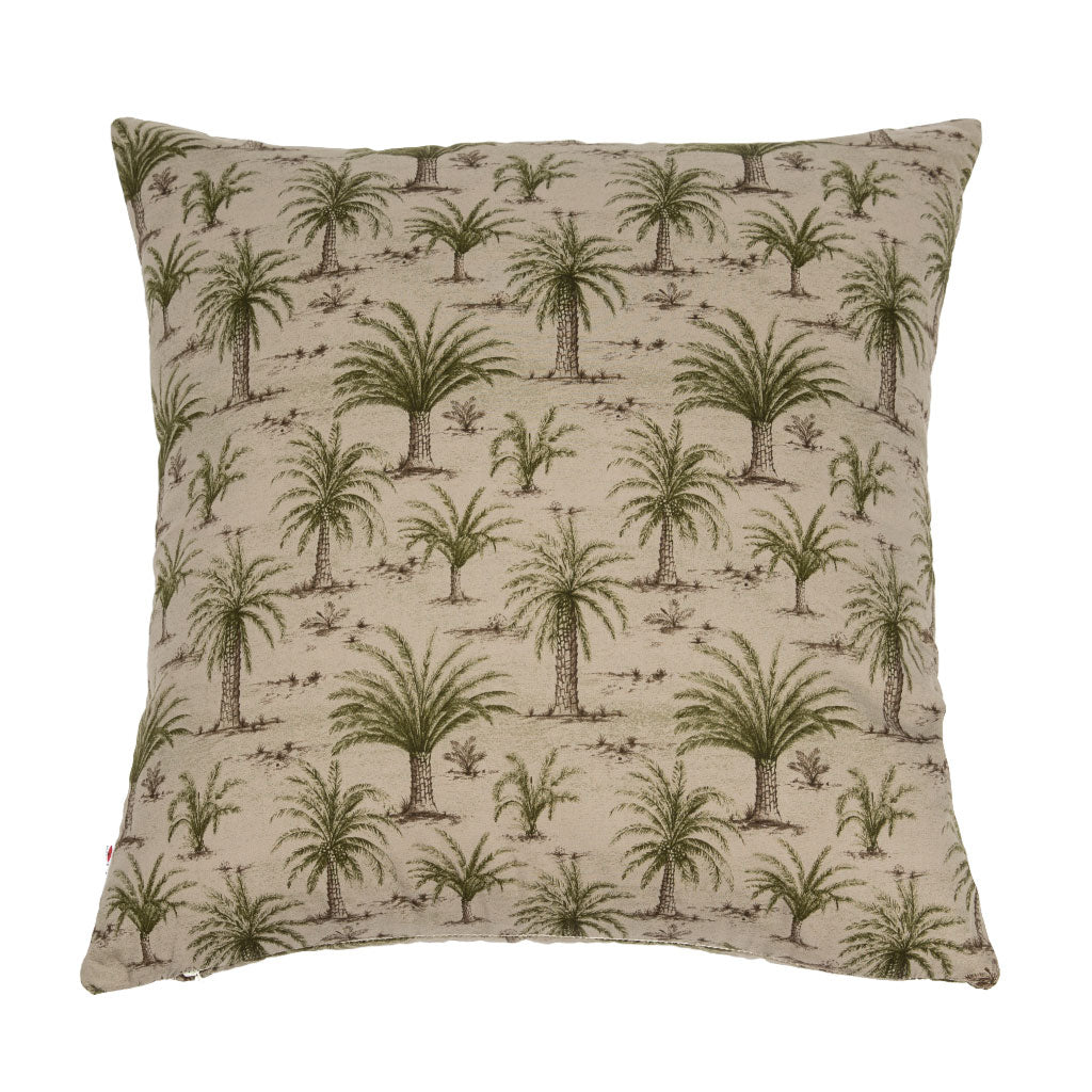 Mori Green Palm Throw Pillow