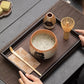 Matcha set on a tray.