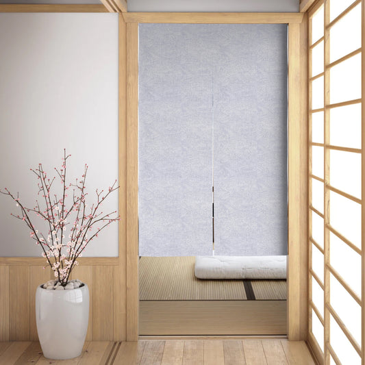 Mizu White Noren Japanese Door Curtain