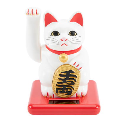 Waving Cat: Solar-Powered Maneki Neko