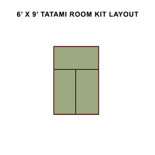 6' x 9' Tatami Room Kit Layout