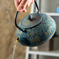 Maple Momiji 紅葉 Leaf Cast Iron Teapot