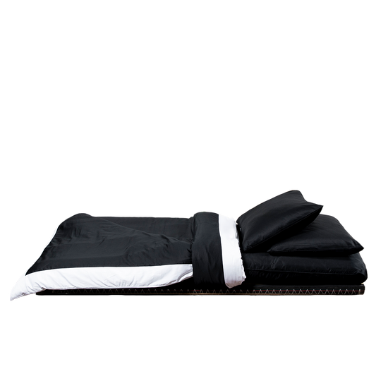 Complete Shikifuton Tatami Mat Bundle - Black Ultra Sateen