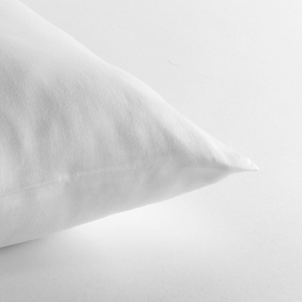 J-Life Solid White Zabuton Floor Pillow_Pillows & Shams