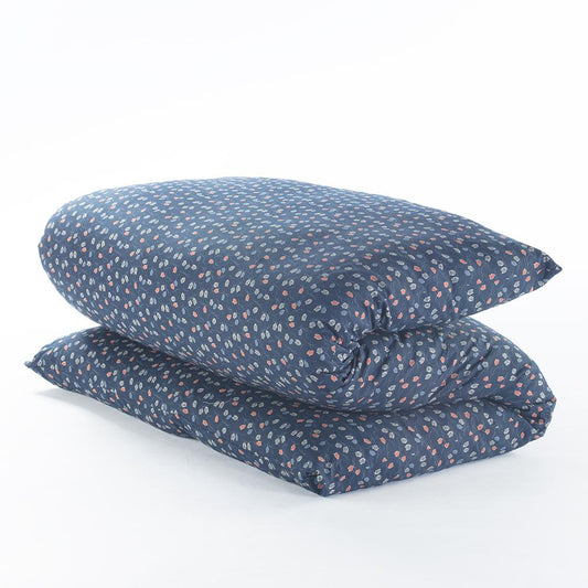 Shiki Futon Fukurou Navy Removable COVER ONLY