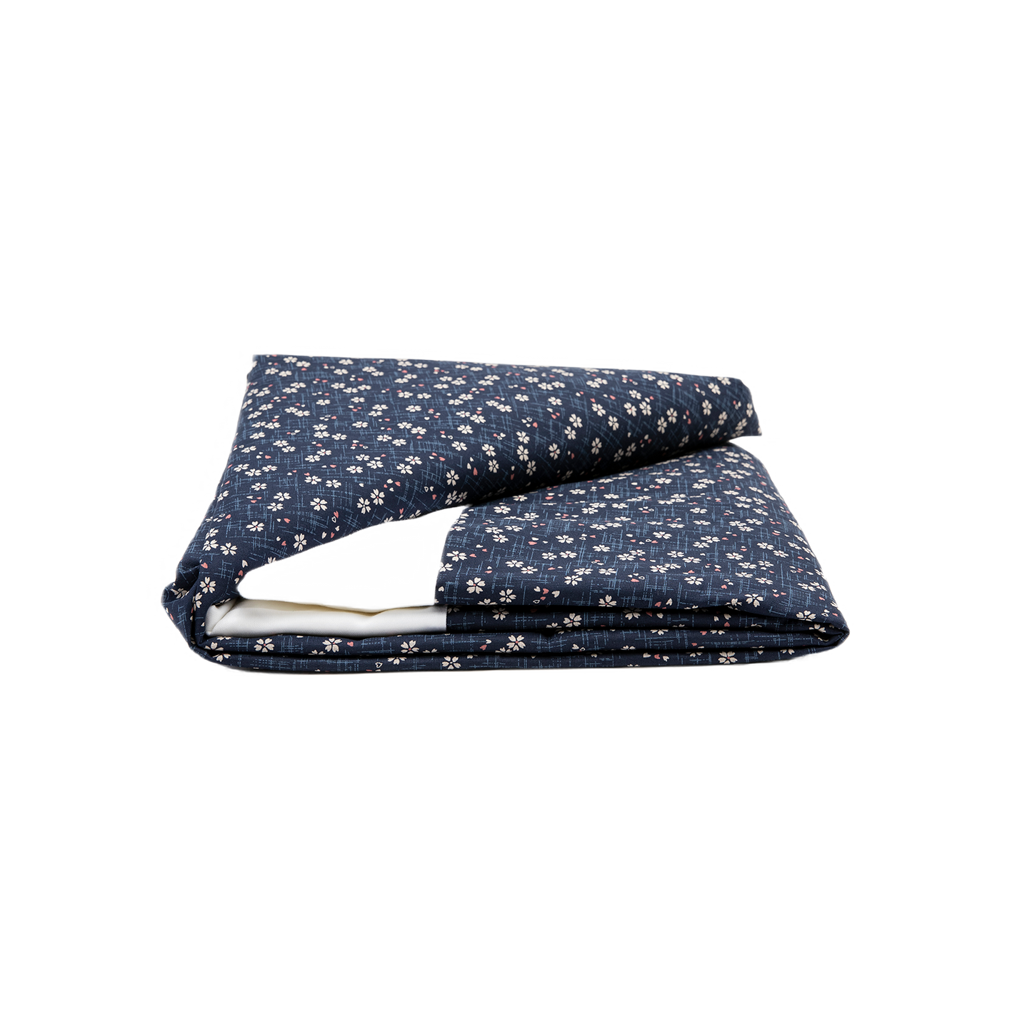 J-Life Sakura Navy Custom Kakefuton with Removable Cover_Kakefutons_Kakefuton with custom cover_Japan Tradition