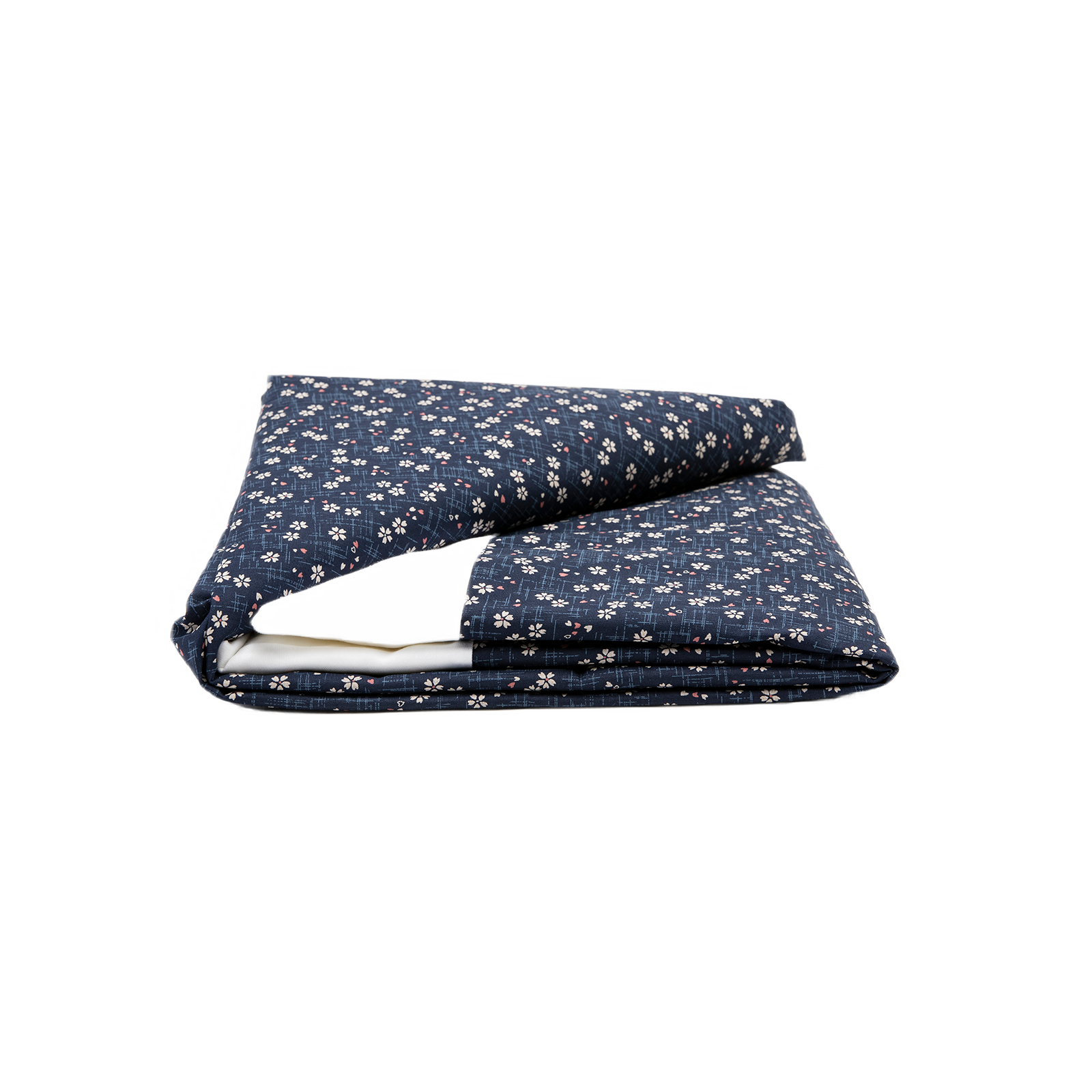 J-Life Sakura Navy Custom Kakefuton with Removable Cover_Kakefutons_Kakefuton with custom cover_Japan Tradition