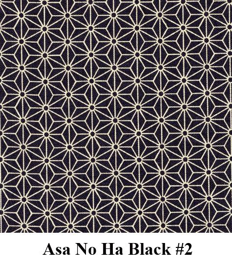 J-Life Asa No Ha Black #2 Zabuton Floor Pillow_Pillows & Shams_Zabuton Floor Pillows