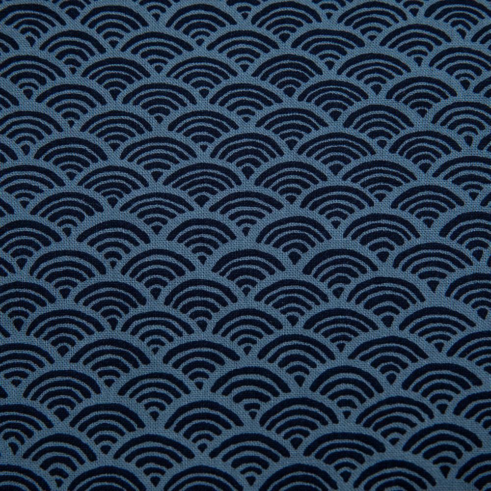 Imported Japanese Fabric - Nami Blue_Fabric_Imported from Japan_100% Cotton_Japanese Sleep System
