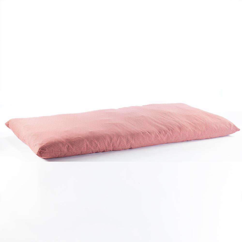 Shiki Futon Asa No Ha Red Removable COVER ONLY