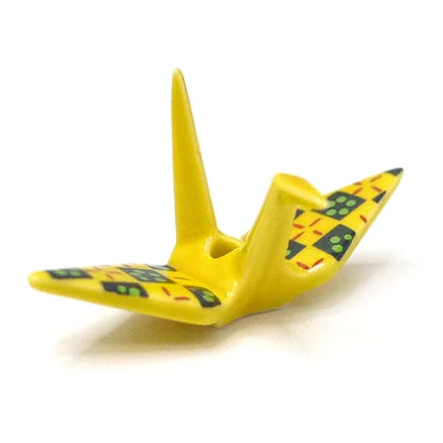 Small Ceramic Origami Crane Incense Holder_Lifestyle_Incense