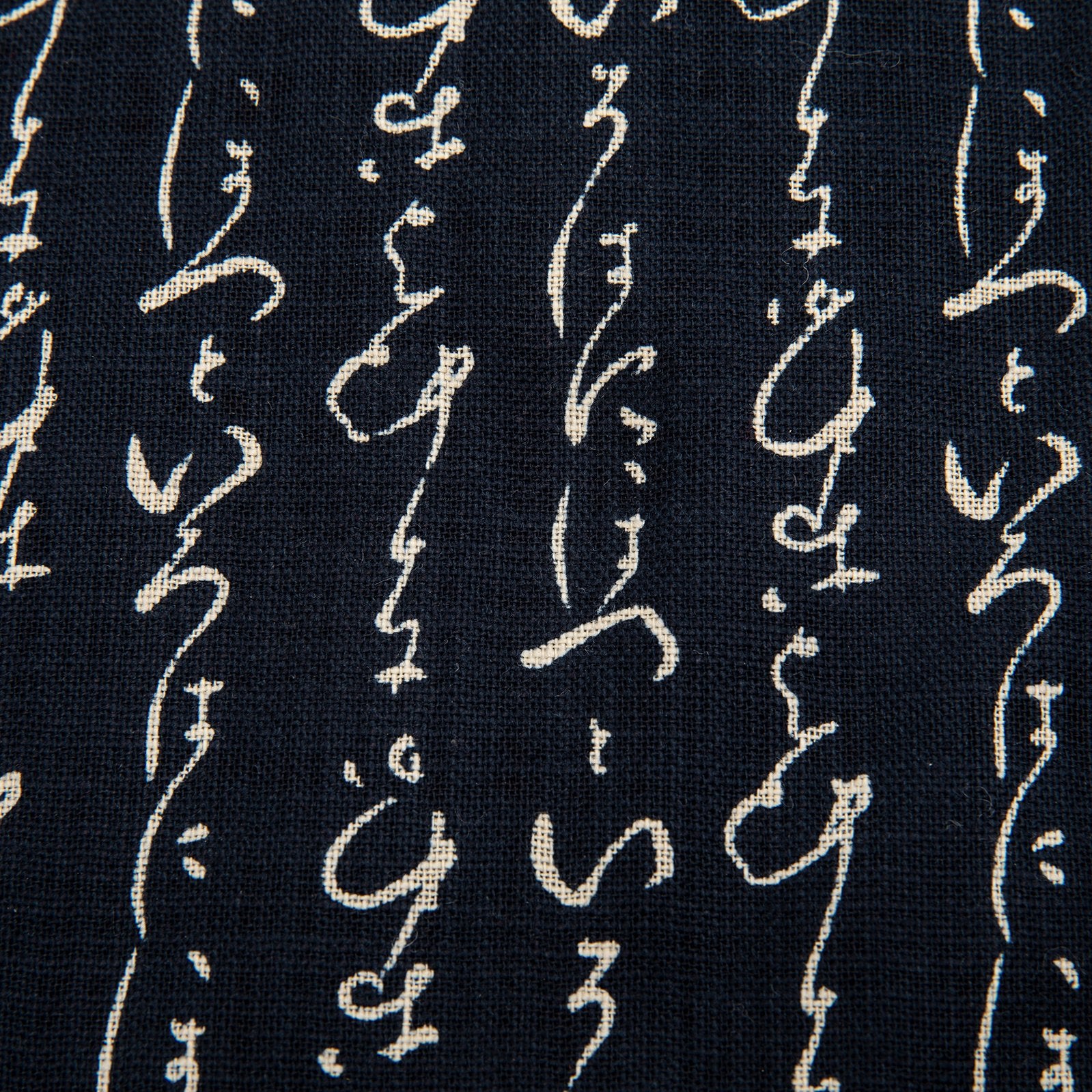 Imported Japanese Fabric Kanji Navy 100 Cotton Jlife JLife