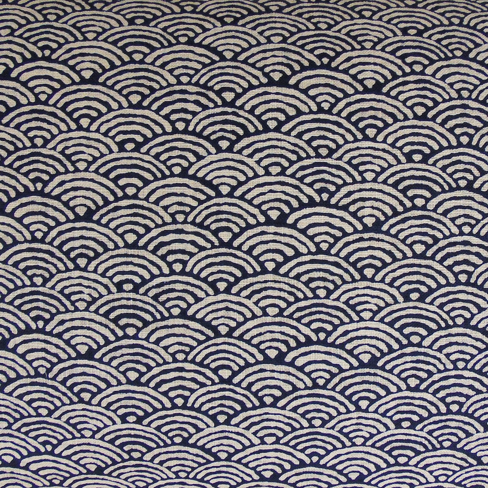 Imported Japanese Fabric - Seikai Ha Navy #2_Fabric_Imported from Japan_100% Cotton_Japanese Sleep System