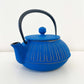 Blue and Gold Cast Iron Teapot