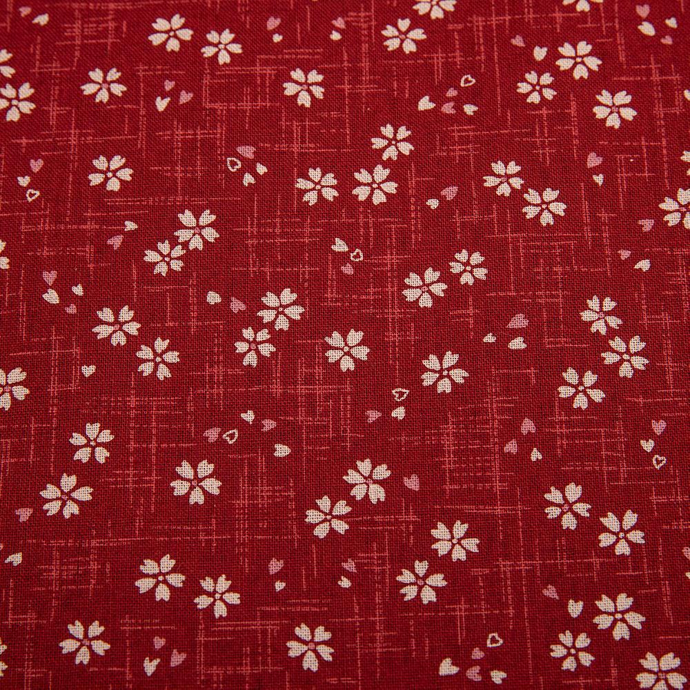Imported Japanese Fabric - Sakura Red_Fabric_Imported from Japan_100% Cotton_Japanese Sleep System