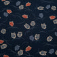 Imported Japanese Fabric - Fukurou Navy_Fabric_Imported from Japan_100% Cotton_Japanese Sleep System