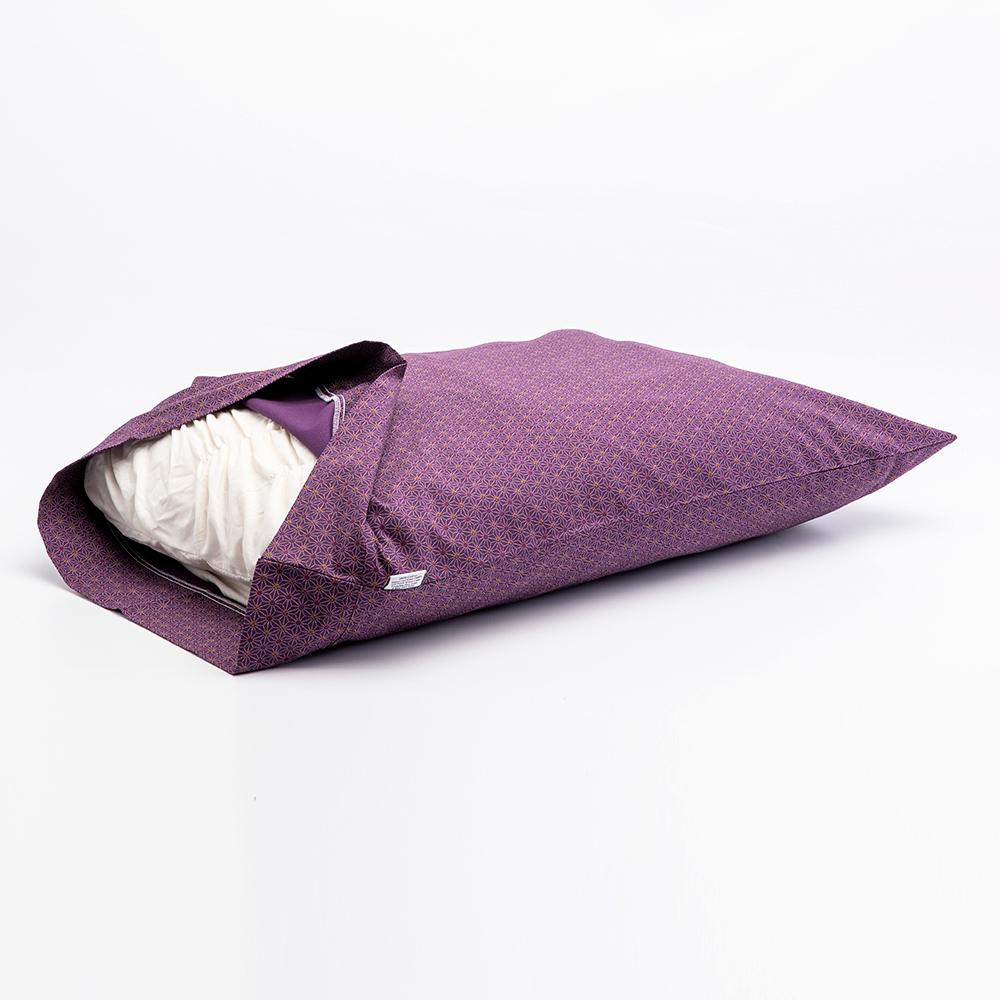 J-Life Asa No Ha Purple #3 Pillowcase_Pillows & Shams_Pillowcase