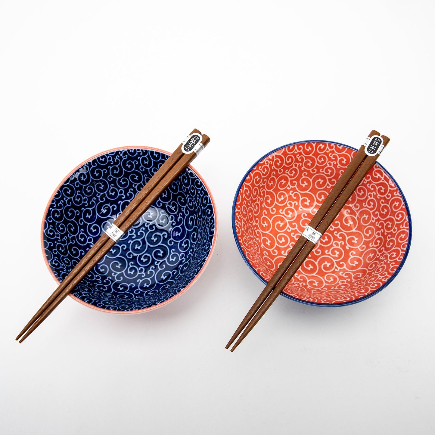 Coral and Blue Wave Bowls, Set of 2_Lifestyle_Dining