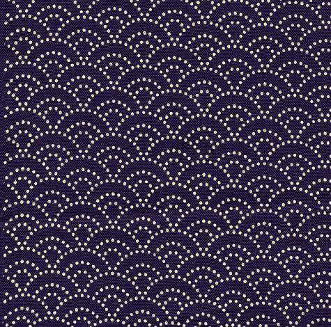 Imported Japanese Fabric - Seikai Ha Navy_Fabric_Imported from Japan_100% Cotton_Japanese Sleep System