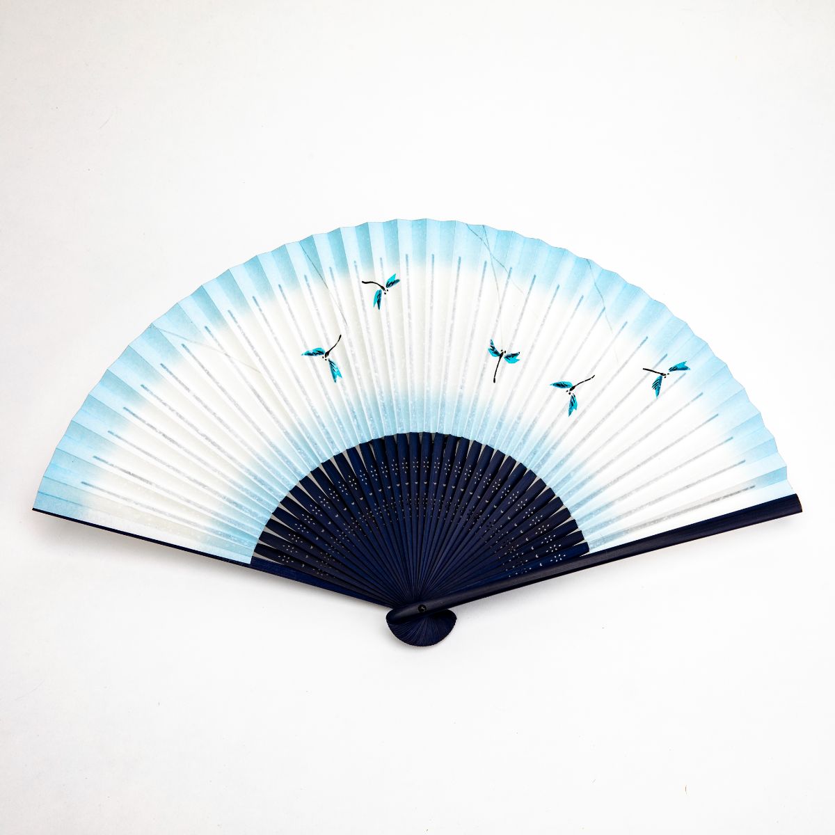 Traditional Japanese Sensu Hand Fan - Dragonfly