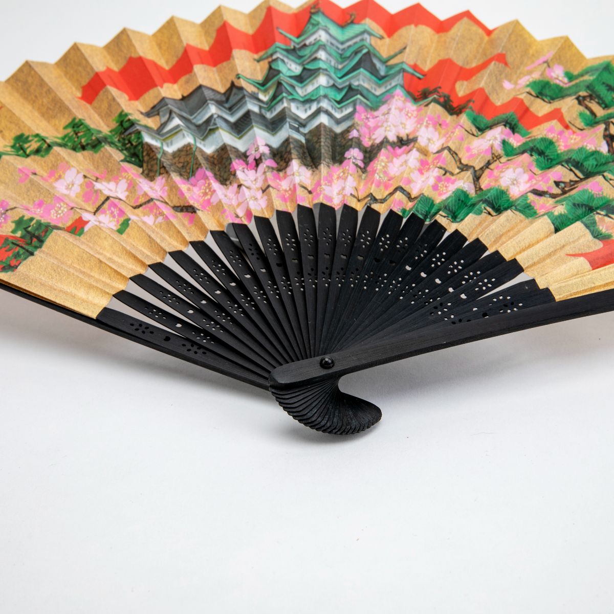 Traditional Japanese Sensu Hand Fan - Nagoya Castle