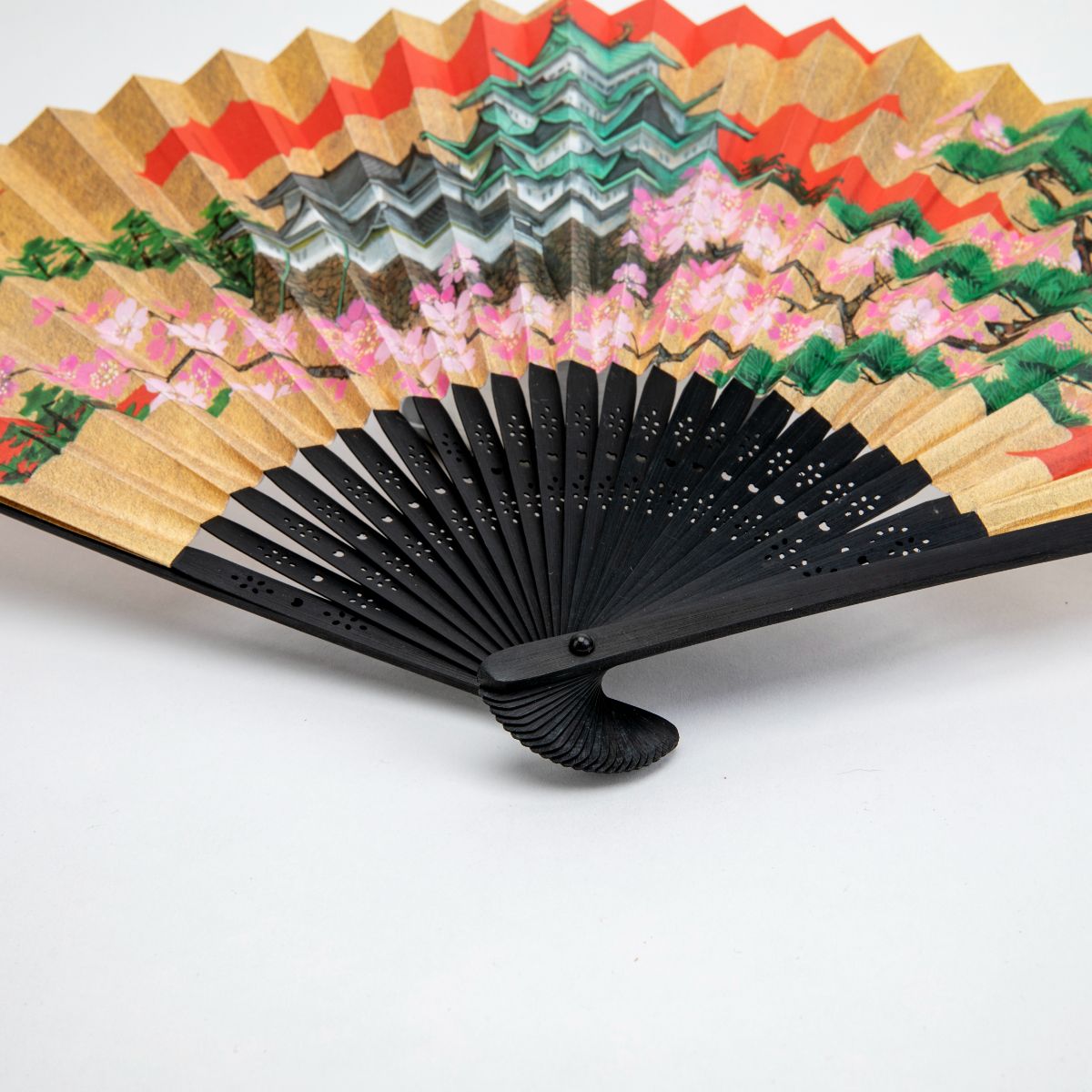 Metal Hand Fan Women Folding Fan Paper Fans Handheld Small Fan Black  Folding Fan