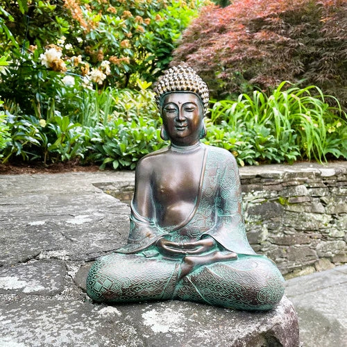 Decorated Buddha Garden Sculpture