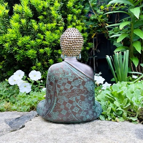 Decorated Buddha Garden Sculpture_Lifestyle
