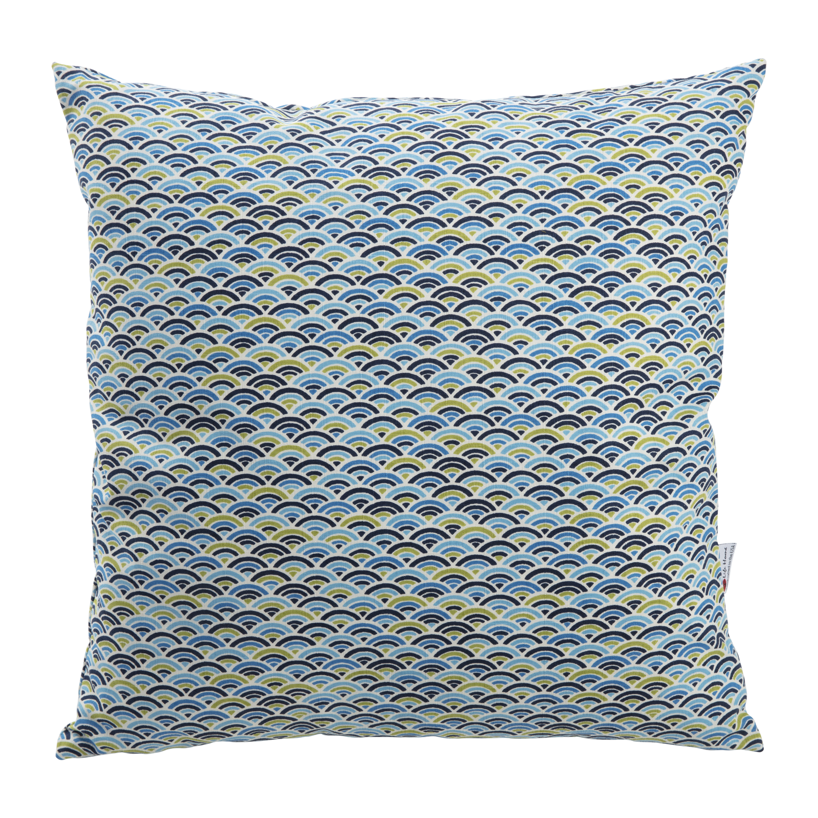 Colorful Seika Ha Blue Throw Pillow