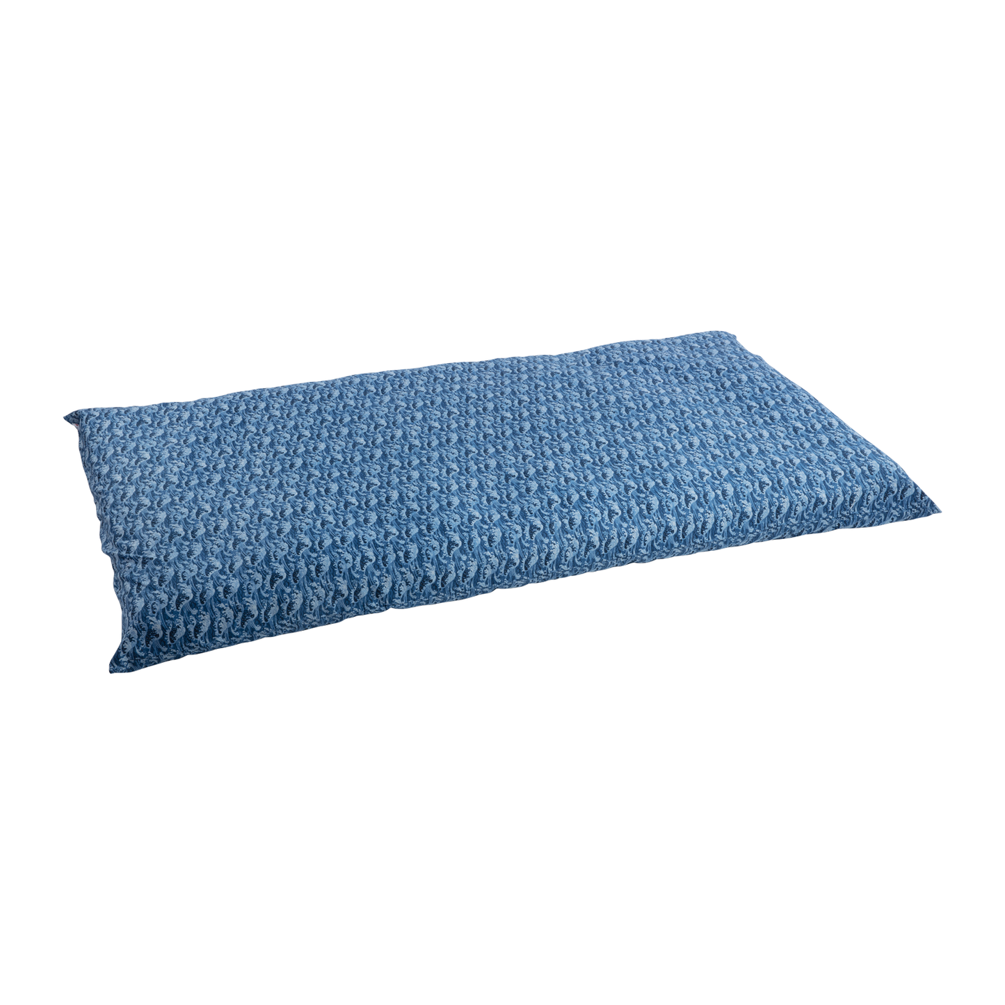 Shiki Futon Tidal Wave Blue Removable COVER ONLY