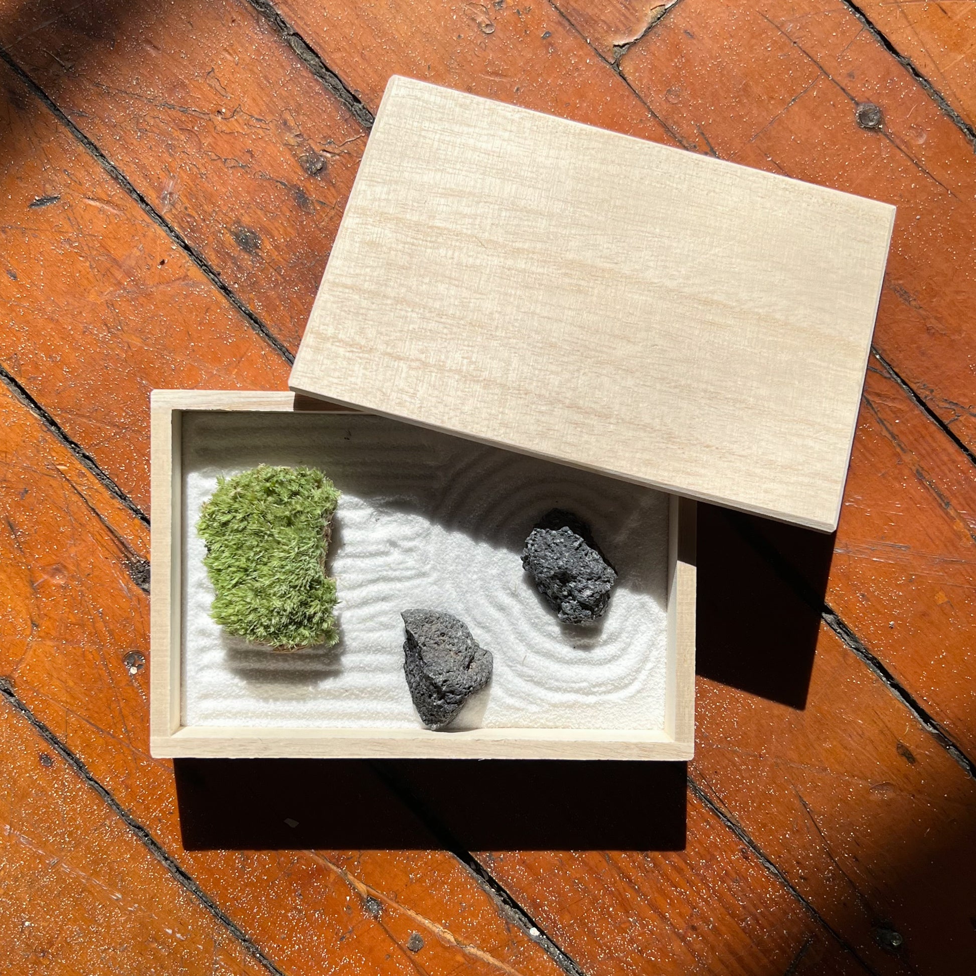 Zen Garden Natural Wood Large in Gift Box