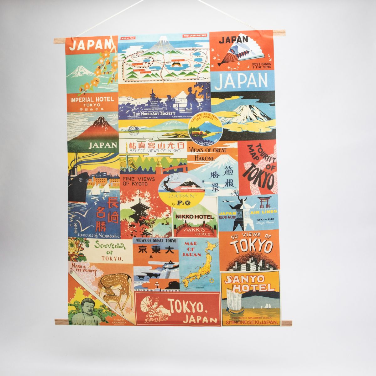 Vintage Japanese Poster Hanging Kit