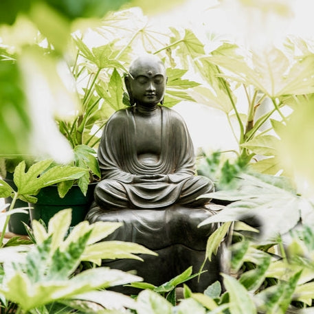 Jizo Bodhisattva Meditating Sculpture_Lifestyle_Zen Garden_Japanese Style_Traditional