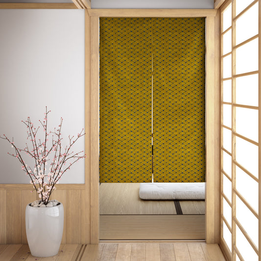 Jumbo Seikai Ha Green Noren Japanese Door Curtain