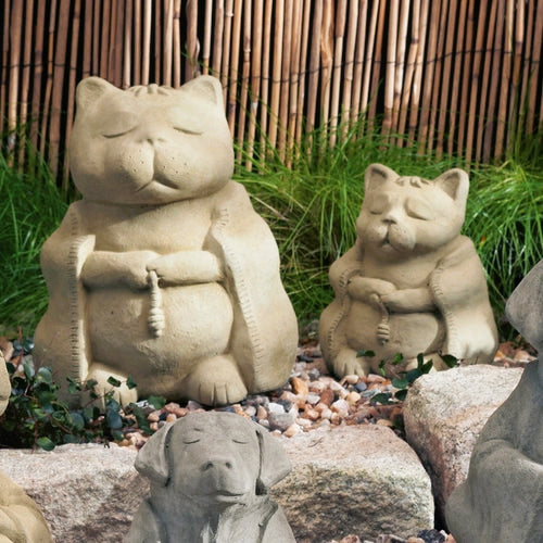 Garden Cat Meditation Statue_Lifestyle_Zen Garden