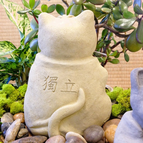 Garden Cat Meditation Statue_Lifestyle_Zen Garden_Japanese Style_Traditional