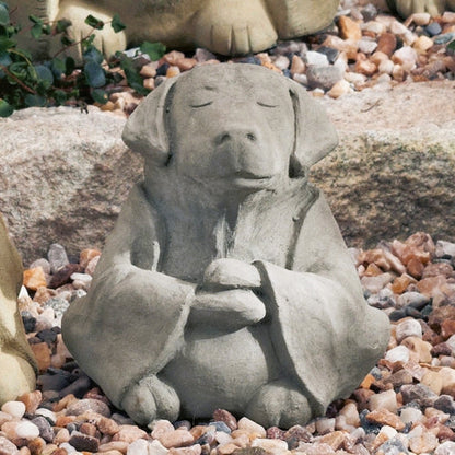 Garden Dog Meditation Statue_Lifestyle