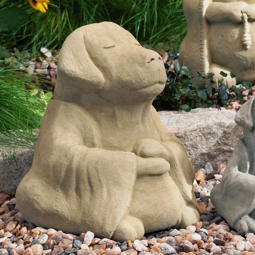 Garden Dog Meditation Statue_Lifestyle_Zen Garden_Japanese Style_Traditional_1