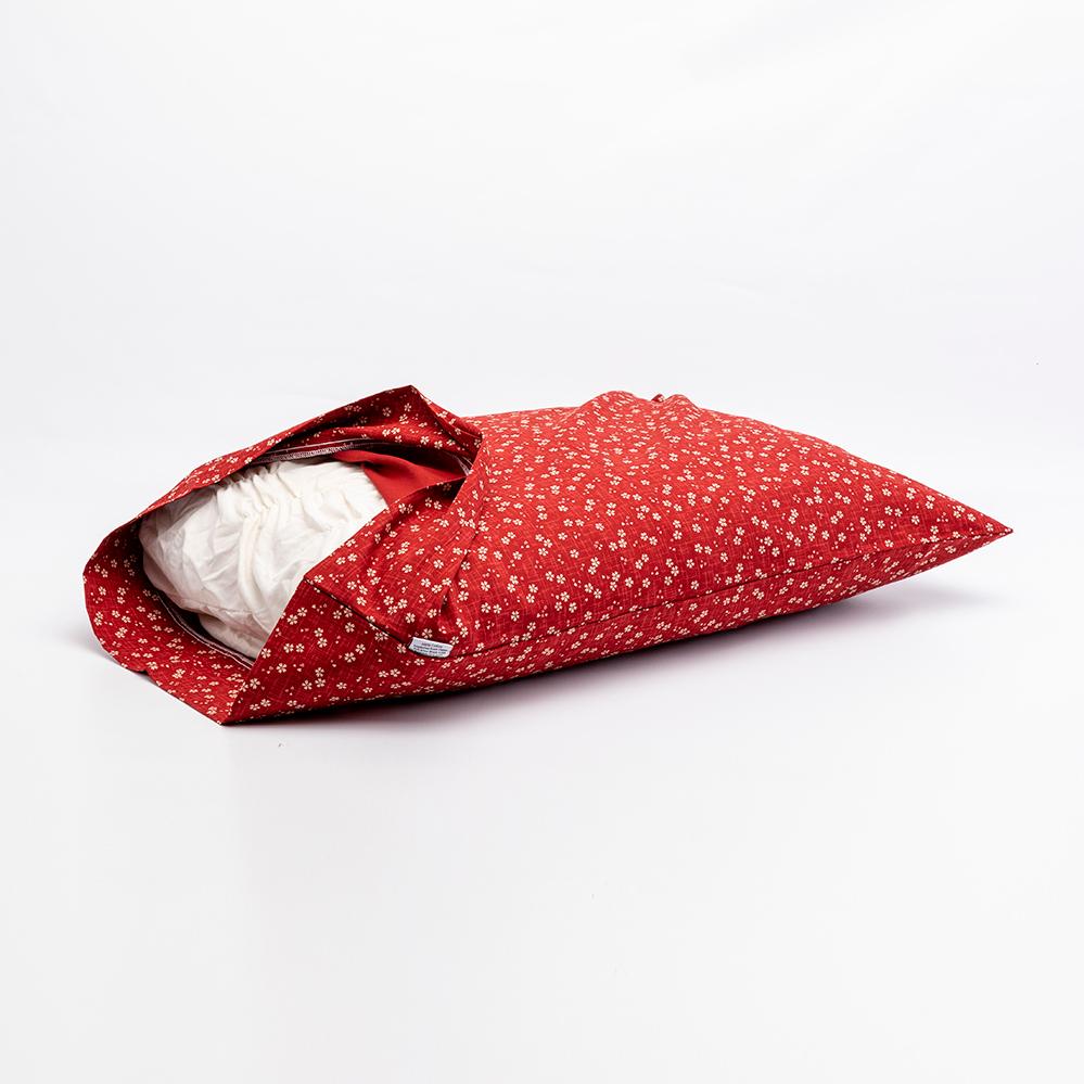 J-Life Sakura Red Pillowcase_Pillows & Shams_Pillowcase_100% Cotton