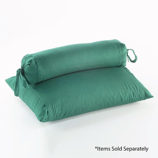 J-Life Kelly Green Buckwheat Hull Pillow