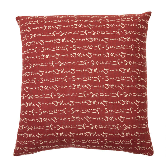 Kanji Red Throw Pillow