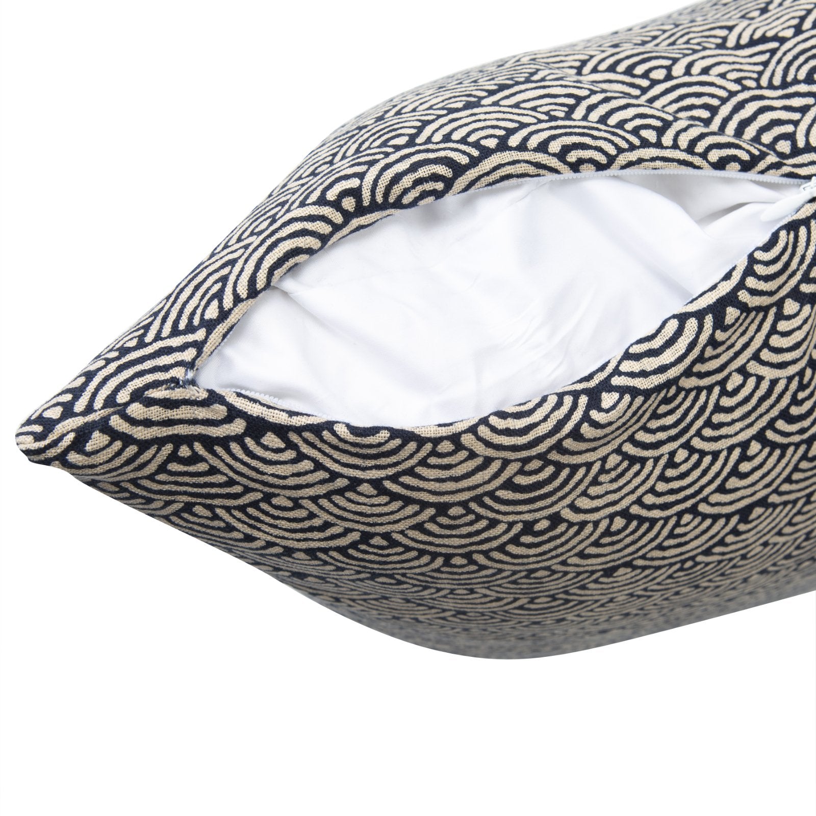Seikai Ha Navy #2 Throw Pillow_Pillows & Shams_Throw Pillows_100% Cotton